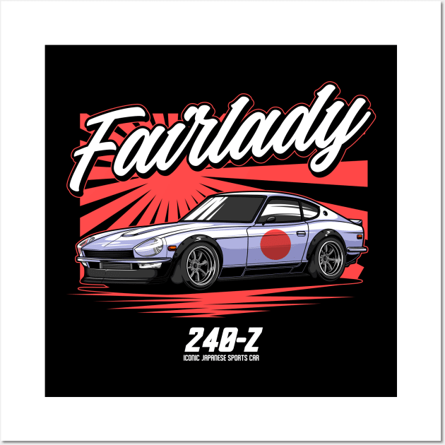 Datsun 240z Fairlady Z Wall Art by JDM Boyz